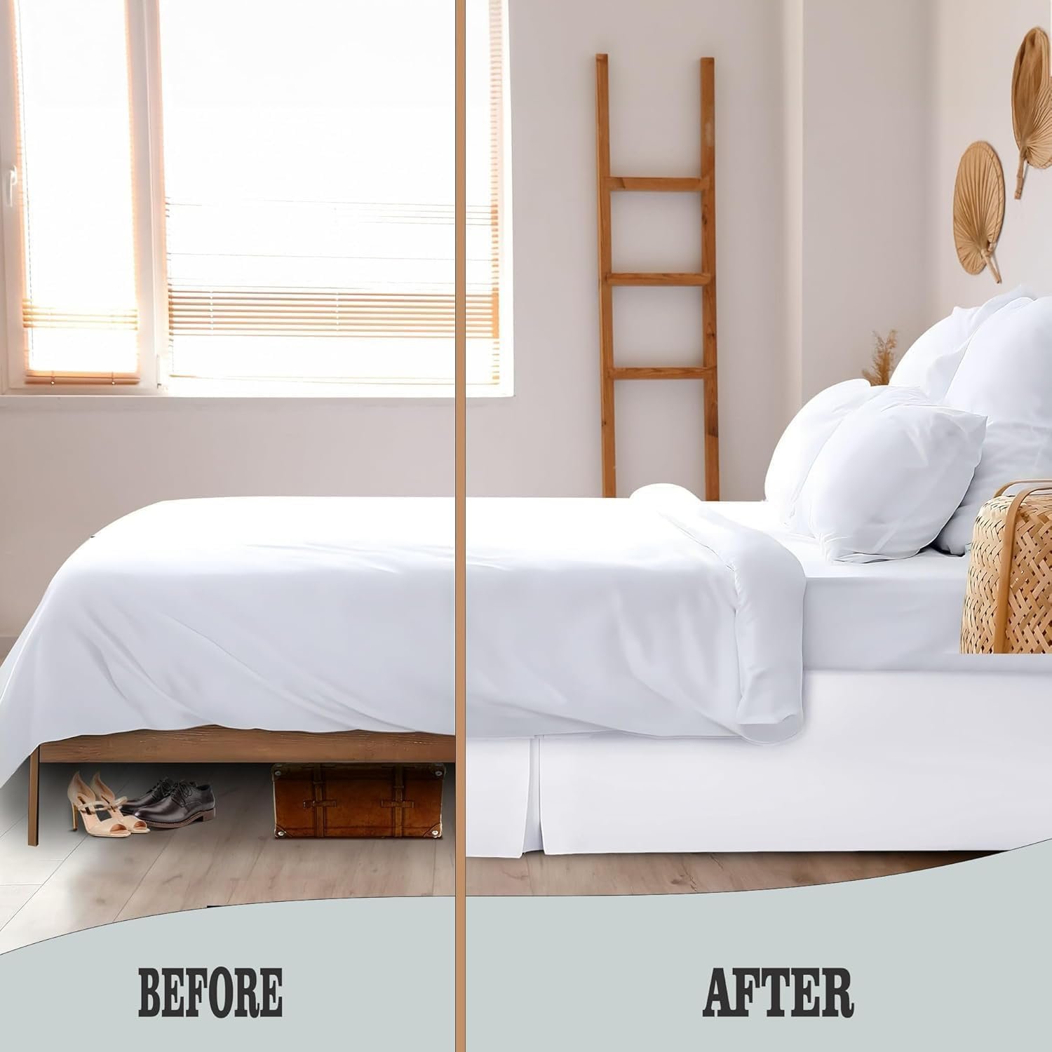 400 thread count 100% cotton pleated bed skirt, cooling & breathable, solid color, luxury hotel quality 400 thread count 100% cotton pleated bed skirt, cooling & breathable, solid color, luxury hotel quality